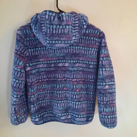 Girls Eddie Bauer Sherpa Hooded Jacket Size 10/12 - Picture 2 of 4